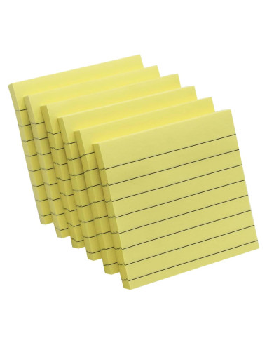 Notas Adhesivas Autoadhesivas Andoca 7.62x7.62 cm Amarillo Pastel 600 Hojas