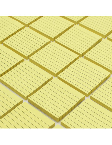 Notas Adhesivas Autoadhesivas Andoca 7.62x7.62 cm Amarillo Pastel 600 Hojas