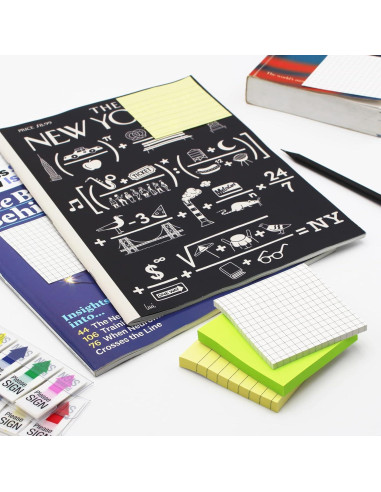 Notas Adhesivas Autoadhesivas Andoca 7.62x7.62 cm Amarillo Pastel 600 Hojas