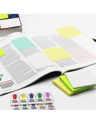 Notas Adhesivas Autoadhesivas Andoca 7.62x7.62 cm Amarillo Pastel 600 Hojas