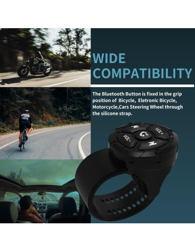 Control Remoto Bluetooth Jaesien DQX-Q7 Impermeable Negro