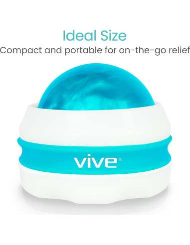 Rodillo de Masaje Vive Health - Terapia Manual 15cm Verde