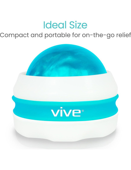 Rodillo de Masaje Vive Health - Terapia Manual 15cm Verde