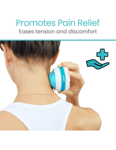 Rodillo de Masaje Vive Health - Terapia Manual 15cm Verde