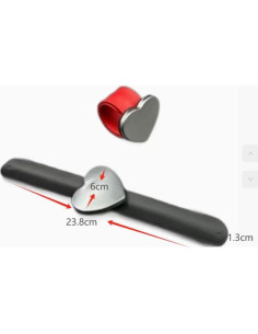 Soporte Magnético para Alfileres ASEANAO - Corazón Negro 2