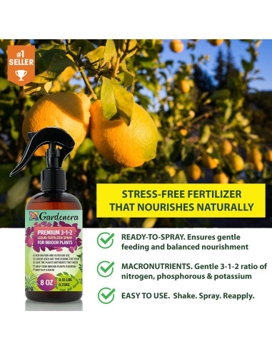 Fertilizante en Spray Gardenera 3-1-2 236ml para Plantas
