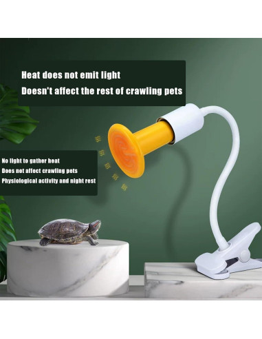 Lámpara de Calor Cerámica JZNCHP 100W para Reptiles y Pollos