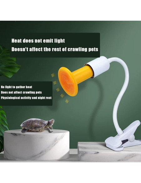 Lámpara de Calor Cerámica JZNCHP 100W para Reptiles y Pollos