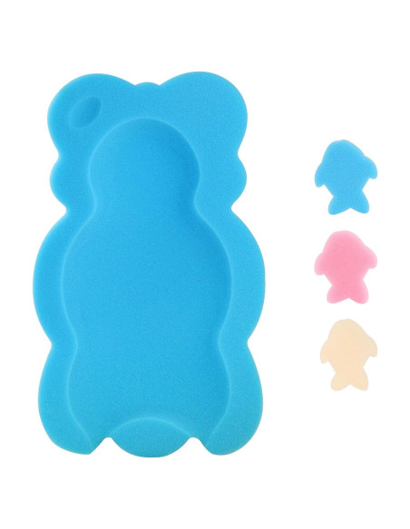 Cojín de Baño para Bebés Azul - Esponja de Fibra 48x30x5cm