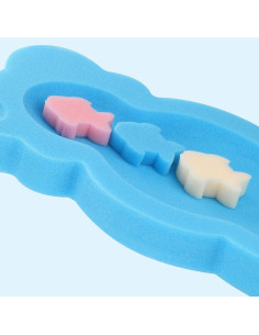 Cojín de Baño para Bebés Azul - Esponja de Fibra 48x30x5cm 2
