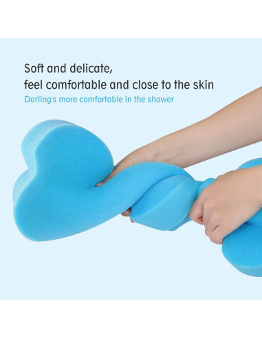 Cojín de Baño para Bebés Azul - Esponja de Fibra 48x30x5cm