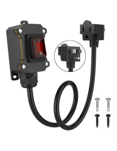 Interruptor de Cable en Línea KarlKers 3FT IP67 20A 250V