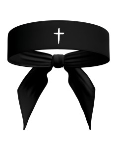 Cinta para la cabeza deportiva B3 U ATHLETICS negra ajustable