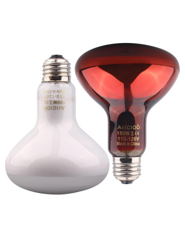 Conjunto de Lámpara de Calor para Reptiles AIICIOO 150W