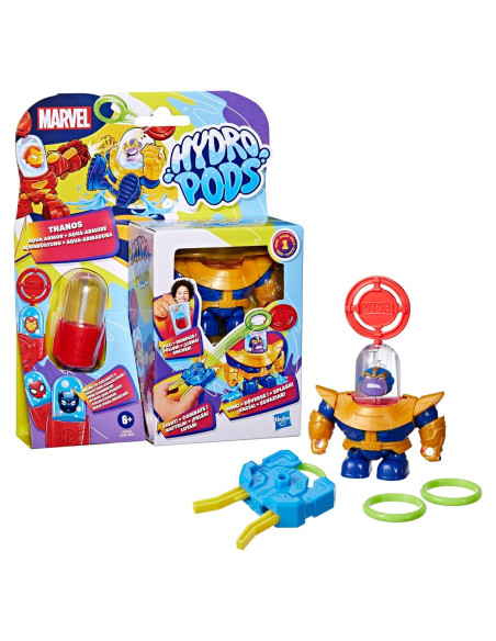 Hydro Pods Thanos Aqua Armor - Juguete de Batalla 10 cm