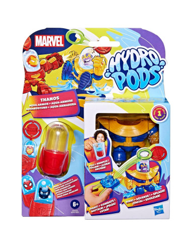 Hydro Pods Thanos Aqua Armor - Juguete de Batalla 10 cm