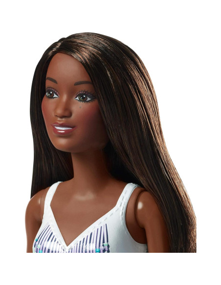 Muñeca de Moda Barbie Traje de Baño Floral 32.39 cm