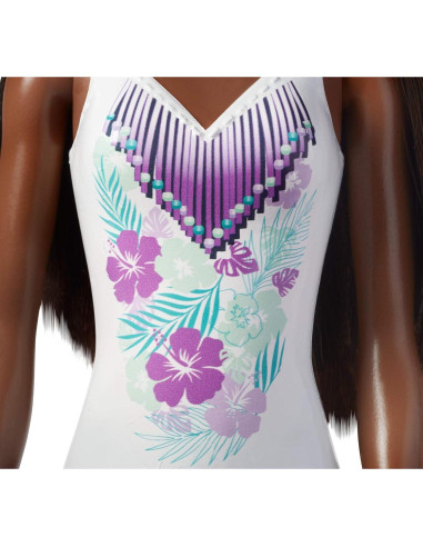 Muñeca de Moda Barbie Traje de Baño Floral 32.39 cm