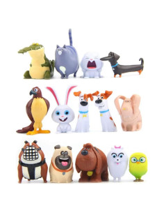 Kit de Adornos de Pastel La Vida Secreta de Las Mascotas 14 Pcs