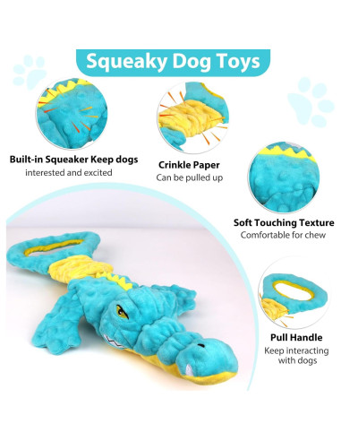 Juguete para Perros Cocodrilo Eneston 30cm Resistente Squeaky