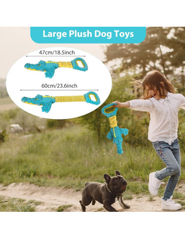 Juguete para Perros Cocodrilo Eneston 30cm Resistente Squeaky