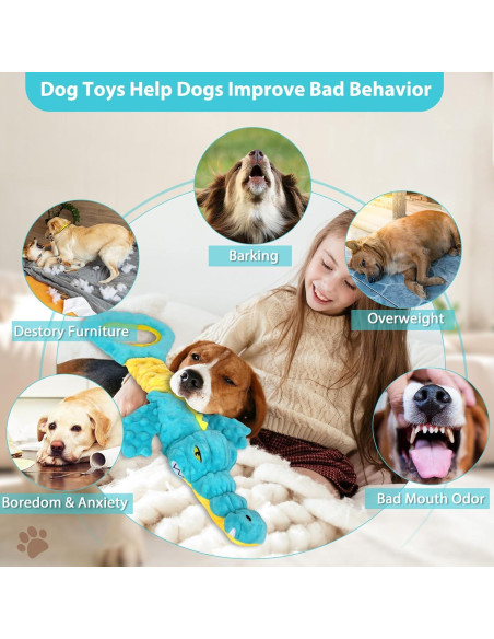 Juguete para Perros Cocodrilo Eneston 30cm Resistente Squeaky