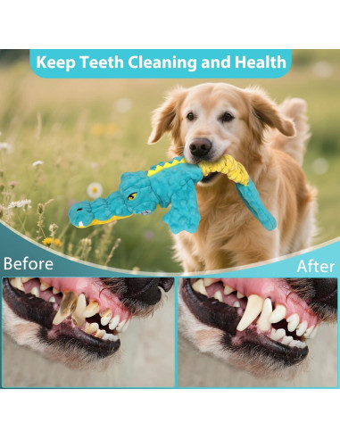 Juguete para Perros Cocodrilo Eneston 30cm Resistente Squeaky