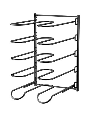 Organizador de Ollas y Sartenes JAQ Negro, Altura Ajustable 33.5 cm