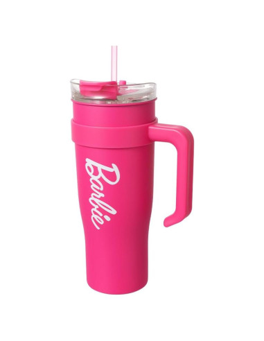 Taza de Acero Inoxidable MINISO Barbie 1600 mL Rosa