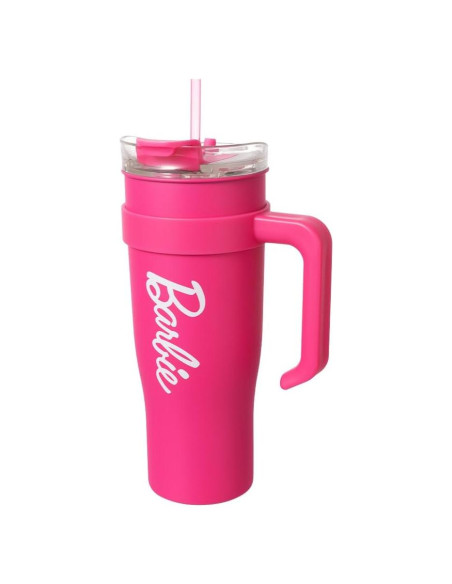 Taza de Acero Inoxidable MINISO Barbie 1600 mL Rosa