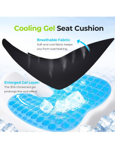 Cojín de Gel AUVON para Alivio de Dolor Ciático y Hemorroides 2