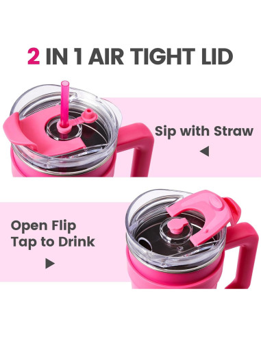 Taza de Acero Inoxidable MINISO Barbie 1600 mL Rosa