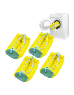 Bolsa de Lavado de Zapatos Artgeeker Amarillo 4 Pcs 39x19cm