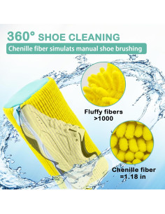 Bolsa de Lavado de Zapatos Artgeeker Amarillo 4 Pcs 39x19cm 2