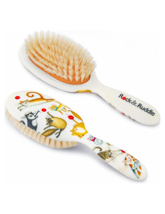 Cepillo de Pelo Natural Rock & Ruddle Gatos Lindos 20cm