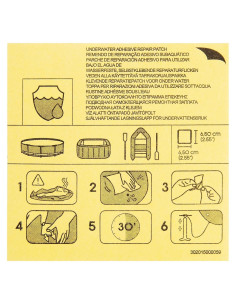 Parche de Reparación Subacuático Bestway 10 Piezas 6.5 cm