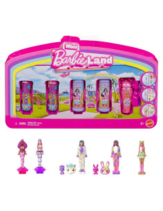 Paquete de 5 Muñecas Mini Barbie Land - Revelación Sorpresa