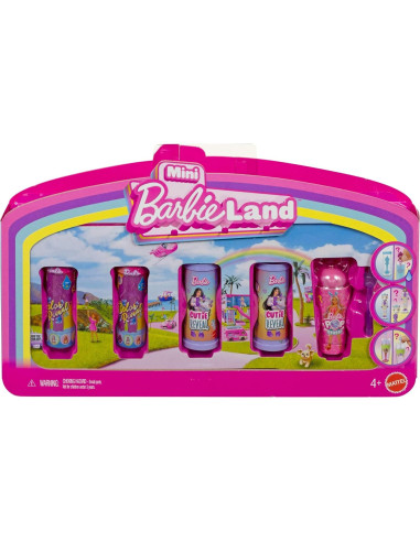 Paquete de 5 Muñecas Mini Barbie Land - Revelación Sorpresa