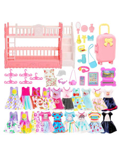 Conjunto Miniatuas 44 Pcs Pamonrueer - Vestidos y Accesorios