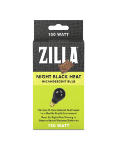 Bombilla Incandescente Zilla 150W Negro Nocturno para Reptiles