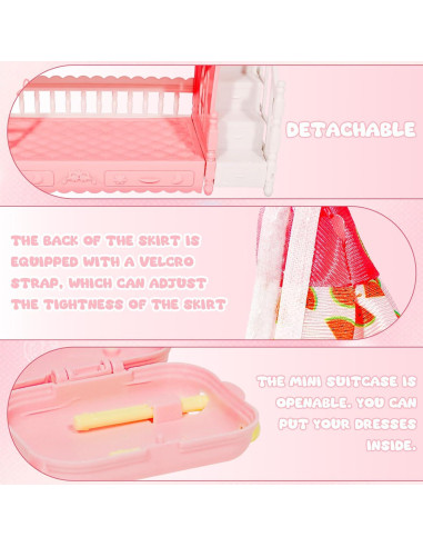 Conjunto Miniatuas 44 Pcs Pamonrueer - Vestidos y Accesorios