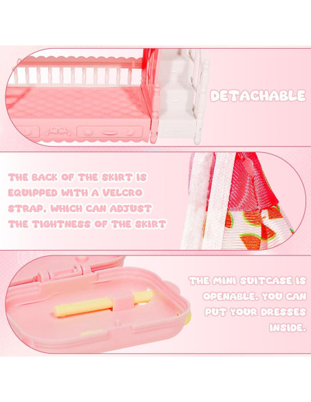 Conjunto Miniatuas 44 Pcs Pamonrueer - Vestidos y Accesorios