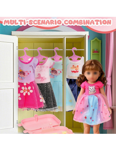 Conjunto Miniatuas 44 Pcs Pamonrueer - Vestidos y Accesorios