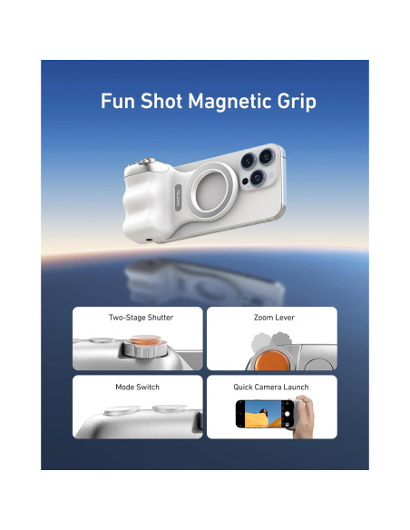 Agarre de Cámara Magnético TELESIN Fun Shot para Teléfono