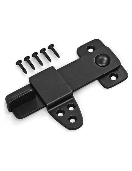 Cierre de Puerta de Granero Nordstrand - Pestillo Flip Negro 4mm