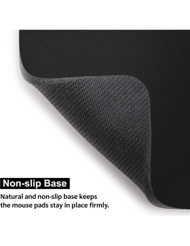 Alfombrilla de Ratón Pequeña Audimi 20.32 x 15.24 cm Negra