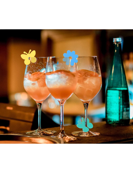 Marcadores de Copas de Vino PENTA ANGEL 12 Pcs Silicona Coloridos