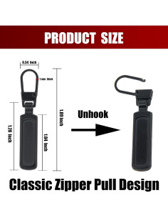 Kit de 10 Tiradores de Cremallera Metal SINCCO Multicolor 2