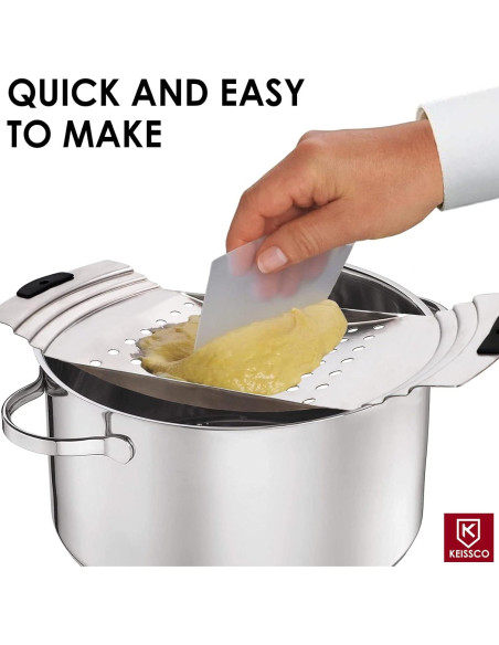 Fabricante de Spaetzle KEISSCO Acero Inoxidable 33.99x12.7cm