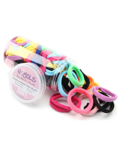 Gomas de Pelo Sin Costuras Hoyols 100 Piezas Coloridas 4cm